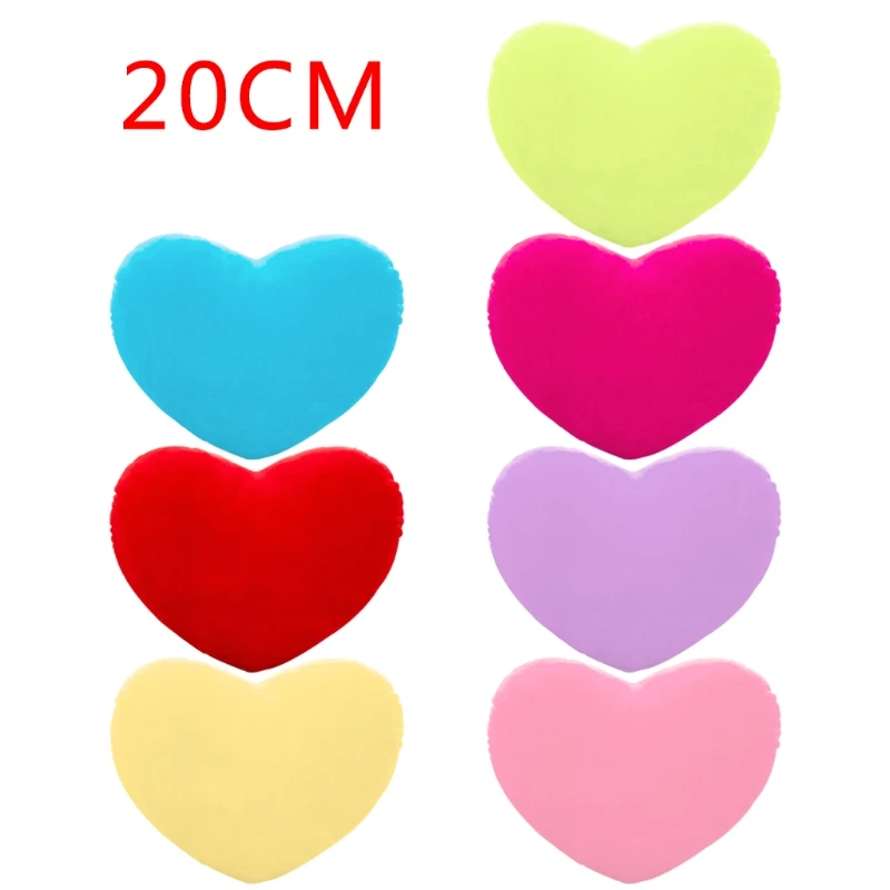 

20cm/30cm/40cm Heart Shape Decorative Throw Pillow PP Cotton Soft Creative Doll Lover Gift