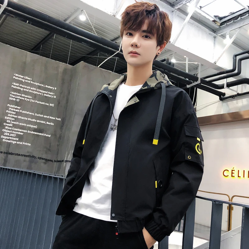 

Denim Jacket Militar 2019 Spring Autumn Mens Men Waterproof Clothes Men's Windbreaker Coat Male Outwear Plus Size Slim Solid