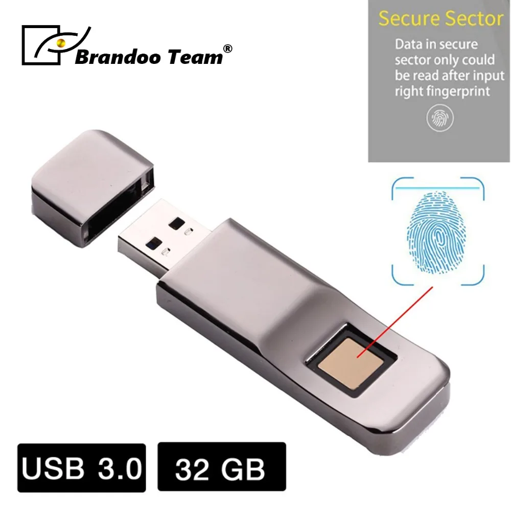 USB флеш накопитель 32 Гб Usb 3 0 диск отпечатков пальцев шифрование ручка U мини usb для