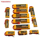 Провод с силикатной гелевой Батарея 2S 7,4 V 2200 3300 4000 4500 5200 6000 мАч, 30C 40C 60C для RC вертолет Квадрокоптер автомобиль RC самолет Drone лодка
