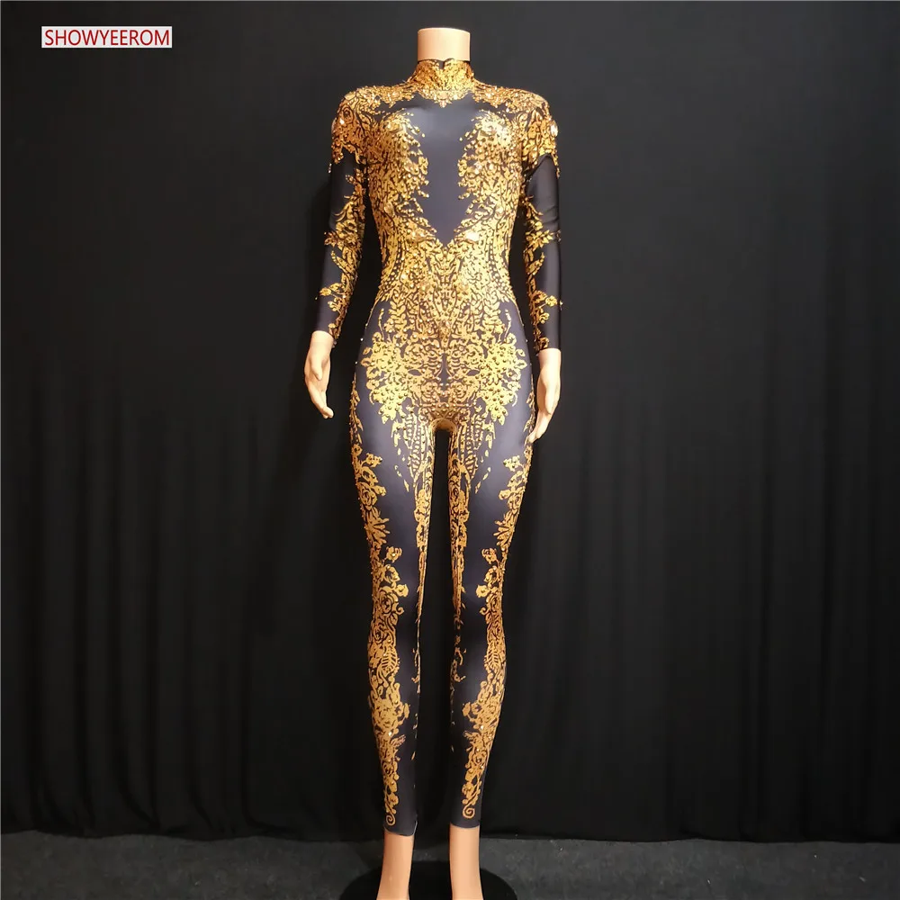 Серебряный комбинезон с блестящими стразами боди большого размера