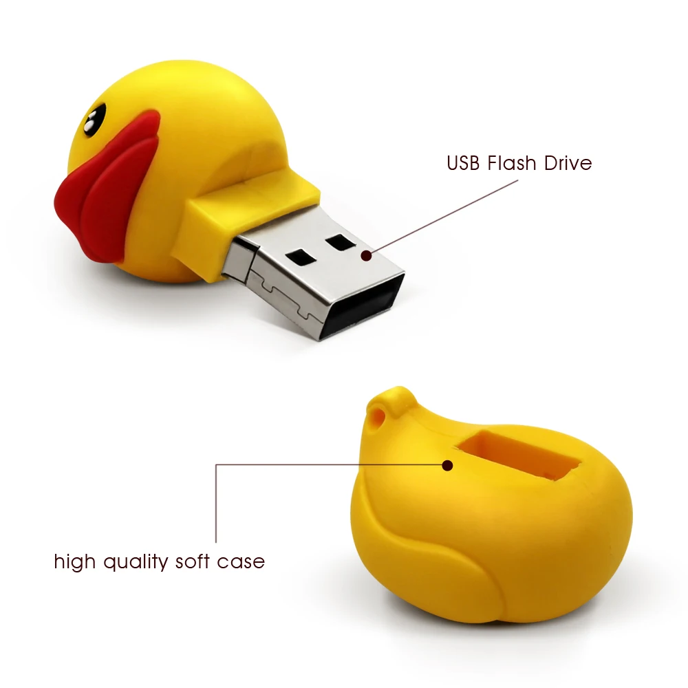 Новый usb флеш накопитель 16 ГБ 8 2 0 Милая утка Бесплатная доставка 64 32 флешка