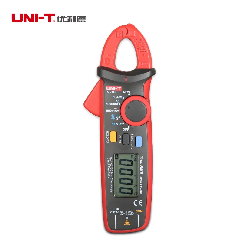 Uni-t UT211B 60A высокое среднеквадратичное цифровое расстояние W / V.F.C. Бесконтактный