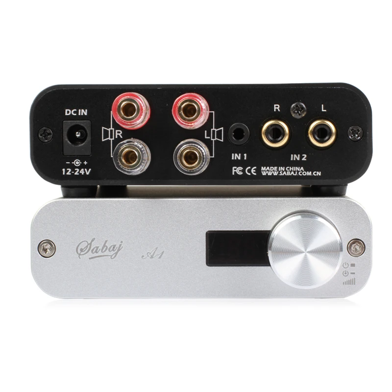 Цифровой усилитель класса D Hifi Sabaj A1 Портативный мини HIFI 60 Вт 30 * 2 RMS RCA аналоговый