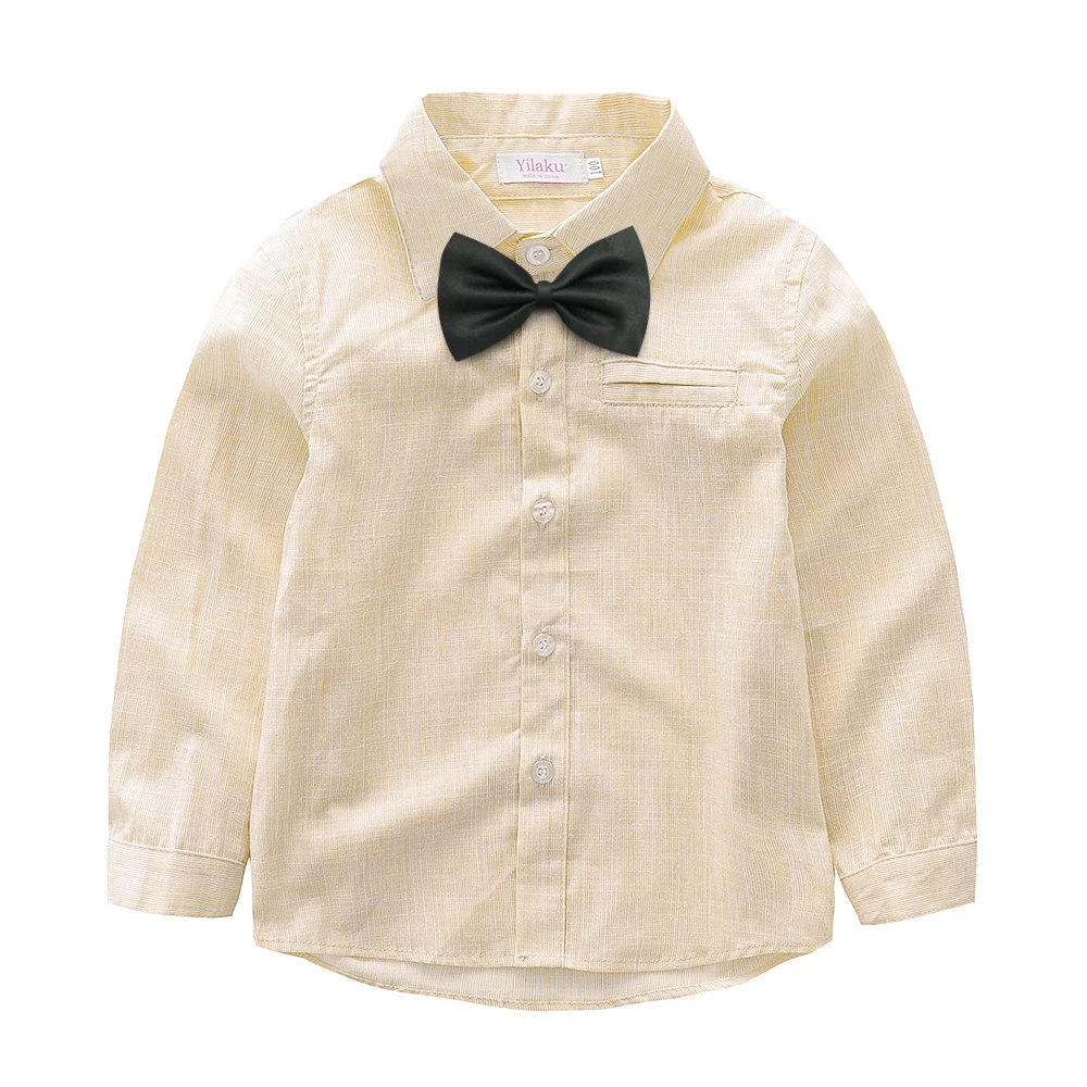 Yilaku Baby Boys Clothing Sets Gentleman Outfits Toddler Boy Tuxedo Suits Bow Tie Shirts + Suspender Pants FF461 |