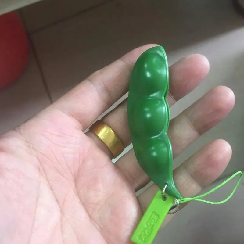 Экструзионная Pea Bean Soybean Edamame игрушка для снятия стресса брелок детский подарок |