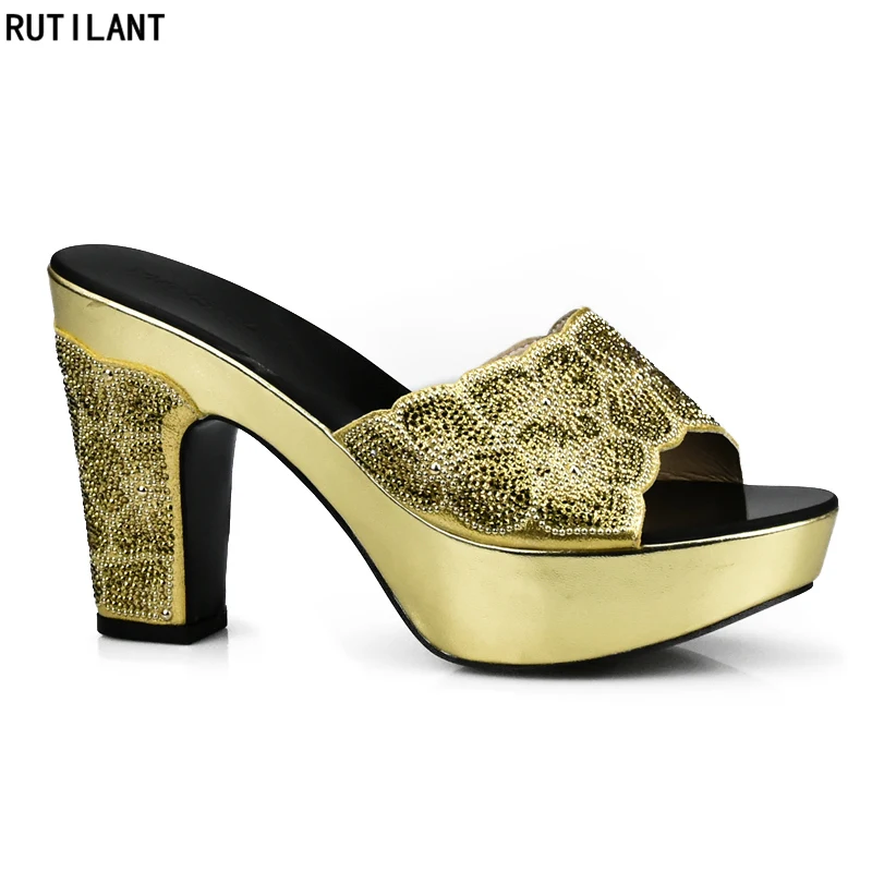 

Новое поступление, женская обувь, украшенная стразы, африканские вечерние туфли для женщин, нигерийская женская обувь, итальянская женская обувь, женская обувь