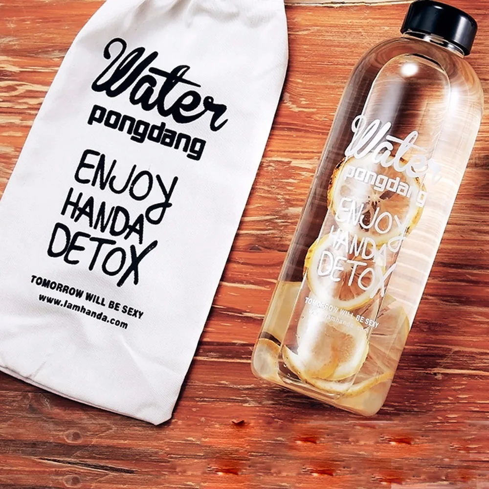 Бутылки для воды с крышкой 600/100 мл|glass water bottle|water bottlebottle with lid |