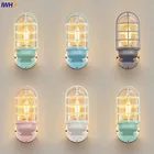 Настенный светодиодный светильник Wandlamp в скандинавском стиле, Уличный настенный светильник со стеклянным абажуром, освещение для двора, крыльца