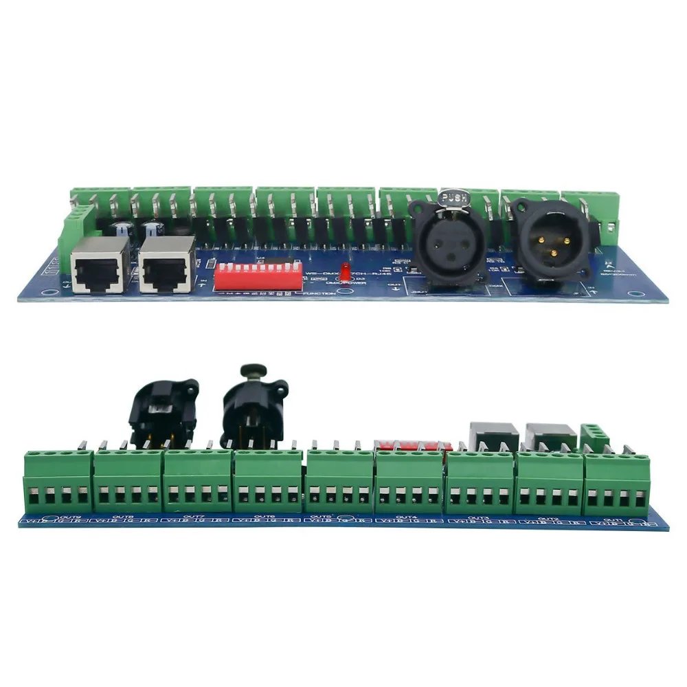 Фото 27CH Easy DMX512 декодер 27-канальный DMX контроллер светодиодный привод имеет (XLR & RJ45) 9 27CH Easy DMX512 декодер 27-канальный DMX контроллер светодиодный привод имеет (XLR & RJ45) 9