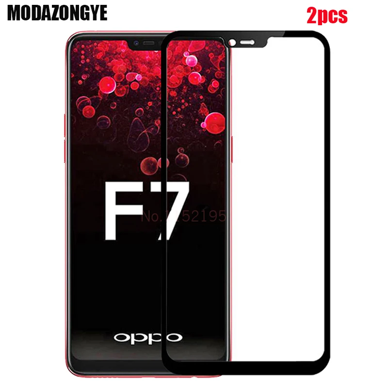 

2pcs Tempered Glass OPPO F7 Screen Protector OPPO F7 Tempered Glass OPPO F7 CPH1819 CPH1821 F 7 Protective Film Full Cover