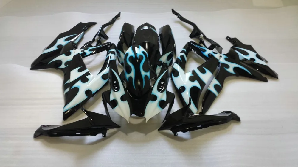Комплект обтекателей под давлением для GSXR600 750 08 09 GSXR750 K8 2008 2009 комплект с белым и