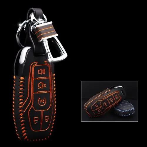 High quality Top Layer Leather key case 2013-2020 For Fords F150 King Ranch supercrew Limited Mustang car | Автомобили и