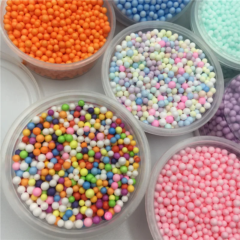 Ликвидация! 2 мм пенопластовые бусины для слайма цветные шарики наполнитель DIY