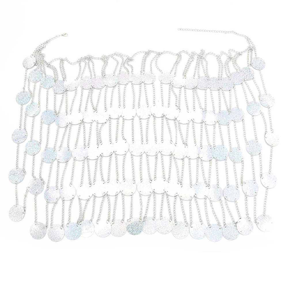 BD0058 Fashion Elegant Shinny Waist Chain Exaggeration Bohemia Ethnic Tassel Belt Hardcover Sexy for Girls | Украшения и