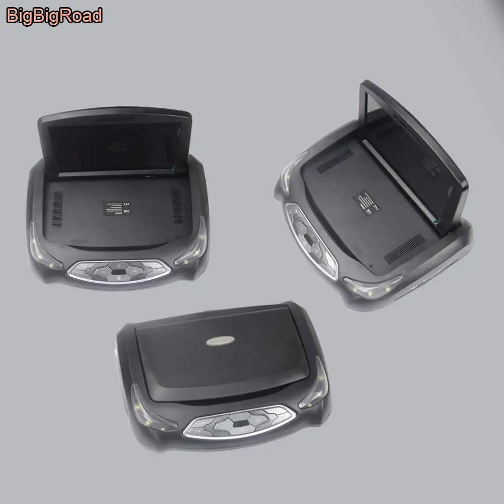 Автомобильный откидной монитор BigBigRoad для Porsche Macan светодиодный цифровой экран