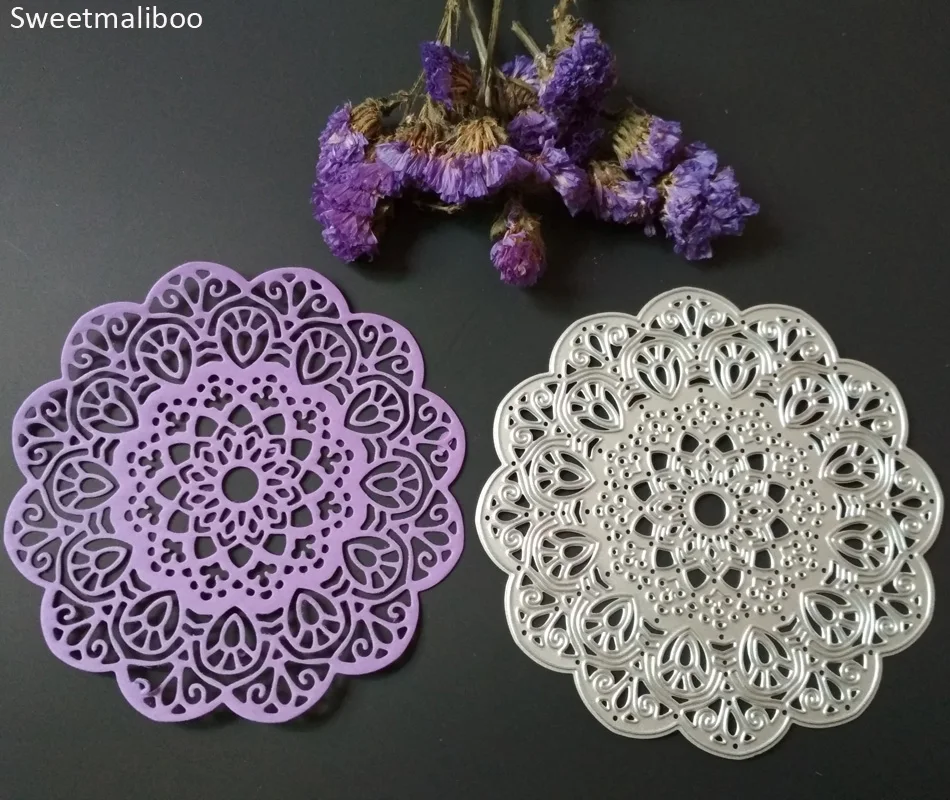 Ремесло штампы цветок границы фона металла резки Скрапбукинг Новый 2018 высечки