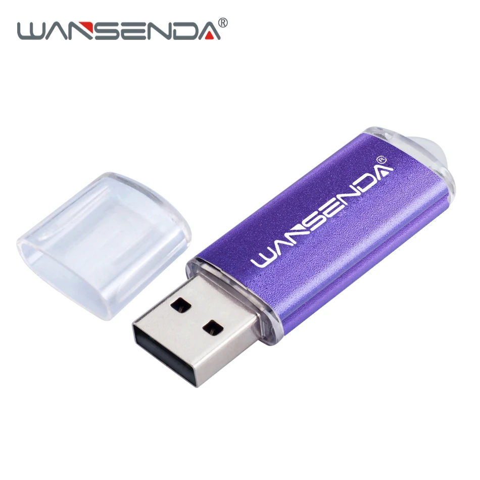 WANSENDA металлический USB флеш накопитель 128 ГБ 8 16 32 64 256 ГБ|USB флэш-накопители| |