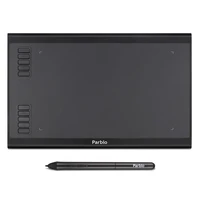 parblo a610 plus digital drawing tablet with the passive pen of 8192 pressure levels 10 express keys