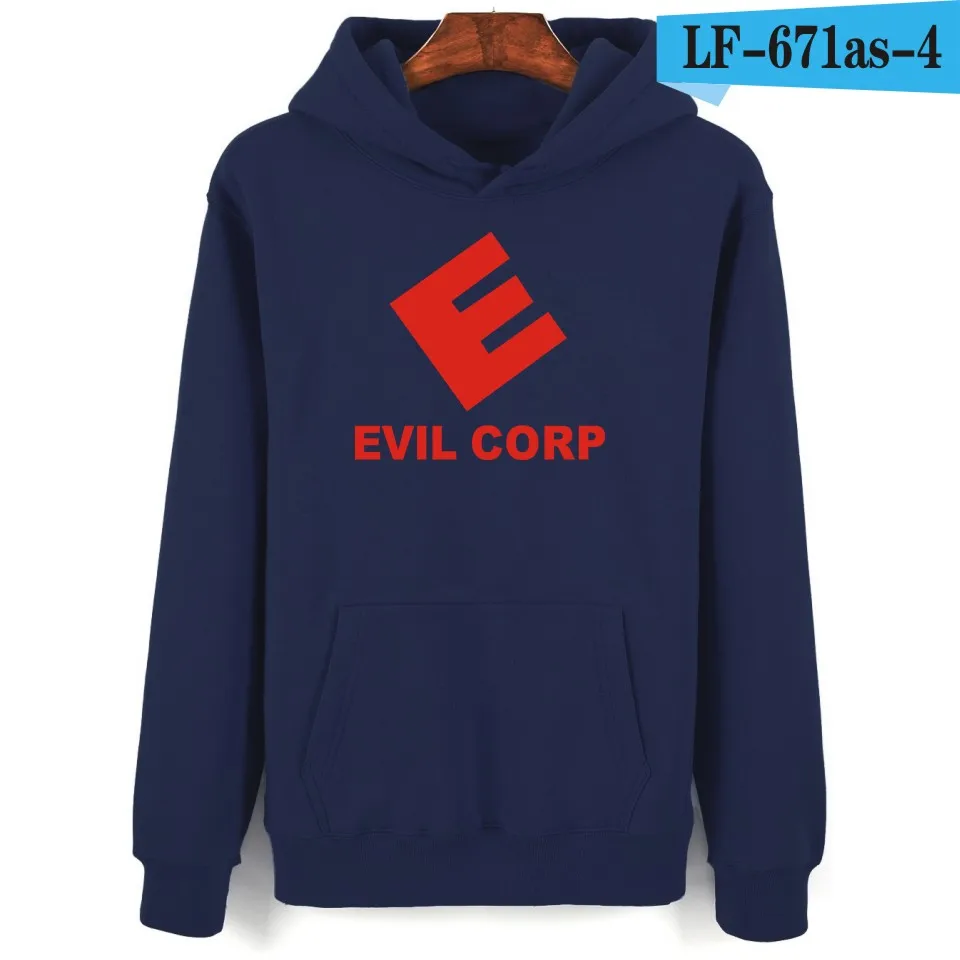 navy blue LUCKYFRIDAYF мистер робот с капюшоном Мужские толстовки и свитшоты американский популярный драма мультфильм печати толстовки для мужчин хип хоп забавная одежда - Цвет: navy blue