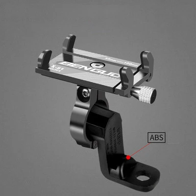 Silver Rear view G-81 держатель для телефона на велосипед для смартфона 3,5-6,2 дюймов, алюминиевая регулируемая поддержка мотора MTB велосипеда, подставка для сотового телефона, кронштейн - Цвет: Silver Rear view