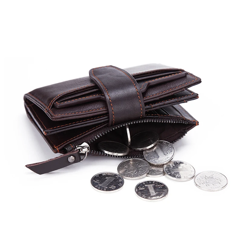 2019 мужские кошельки из натуральной кожи Rfid мужской кошелек брендовый