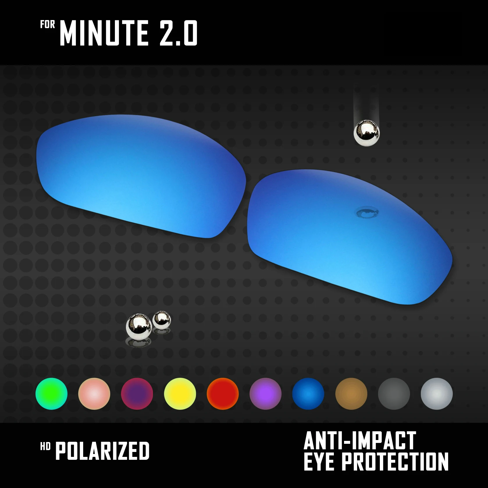 Замена линз OOWLIT для солнцезащитных очков Oakley Minute 2 0 Поляризованные разные