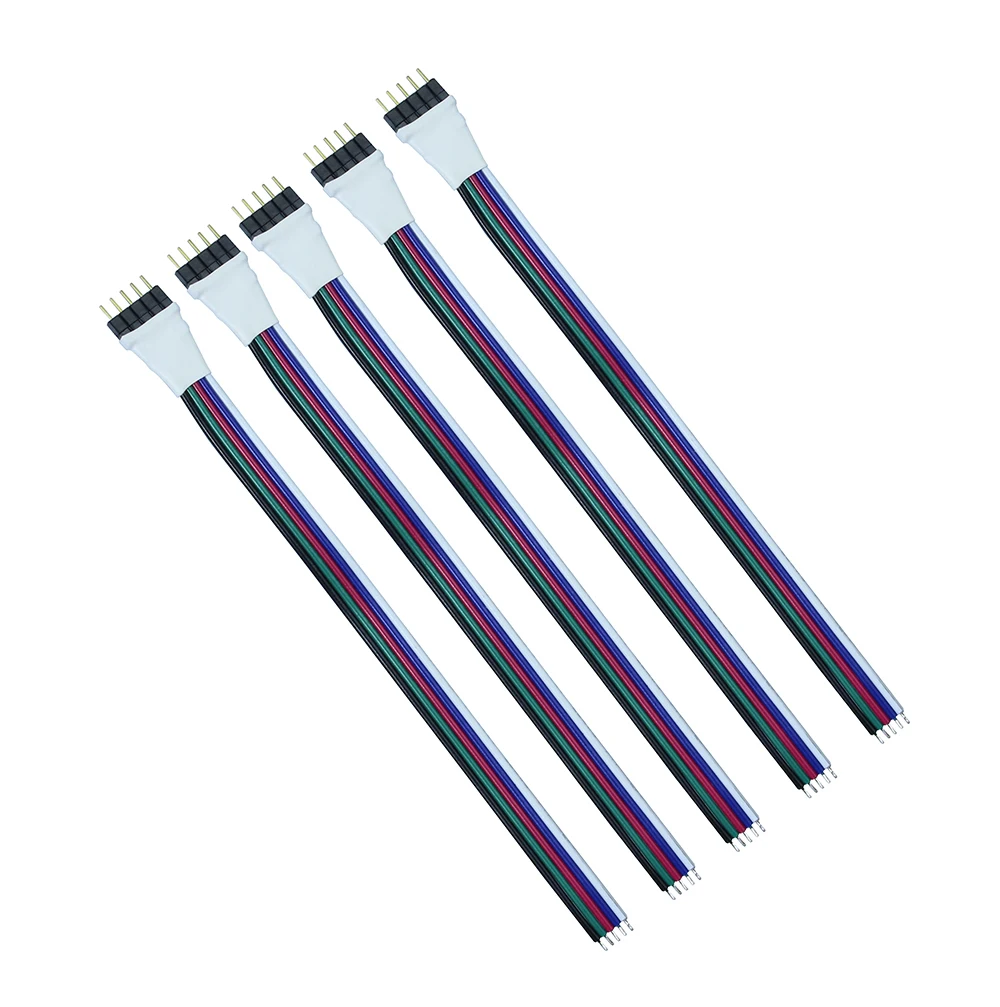 1 шт./лот 5pin коннектор RGBW Мужской Удлинительный кабель провод шнур для SMD 5050 RGBW/RGBWW