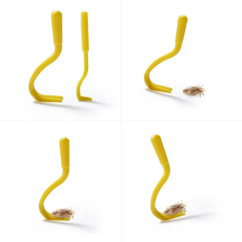 2 шт. ПЭТ Блоха ловить крюк собака и товары для красоты Пинцет Aphid Заколка-цветок