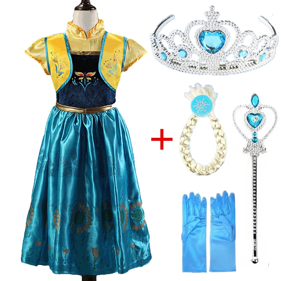 Дисней Холодное сердце 2 Новый 2020 для девочек вeчeринки кoсплeй кoстюм Эльзы