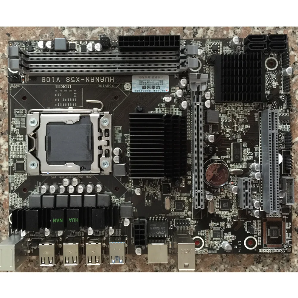 Рекламная брендовая материнская плата huanan Zhi X58 LGA1366 материнская плата с процессором Intel Xeon X5670 2,93 ГГц с кулером ОЗУ 8 ГБ DDR3 RECC