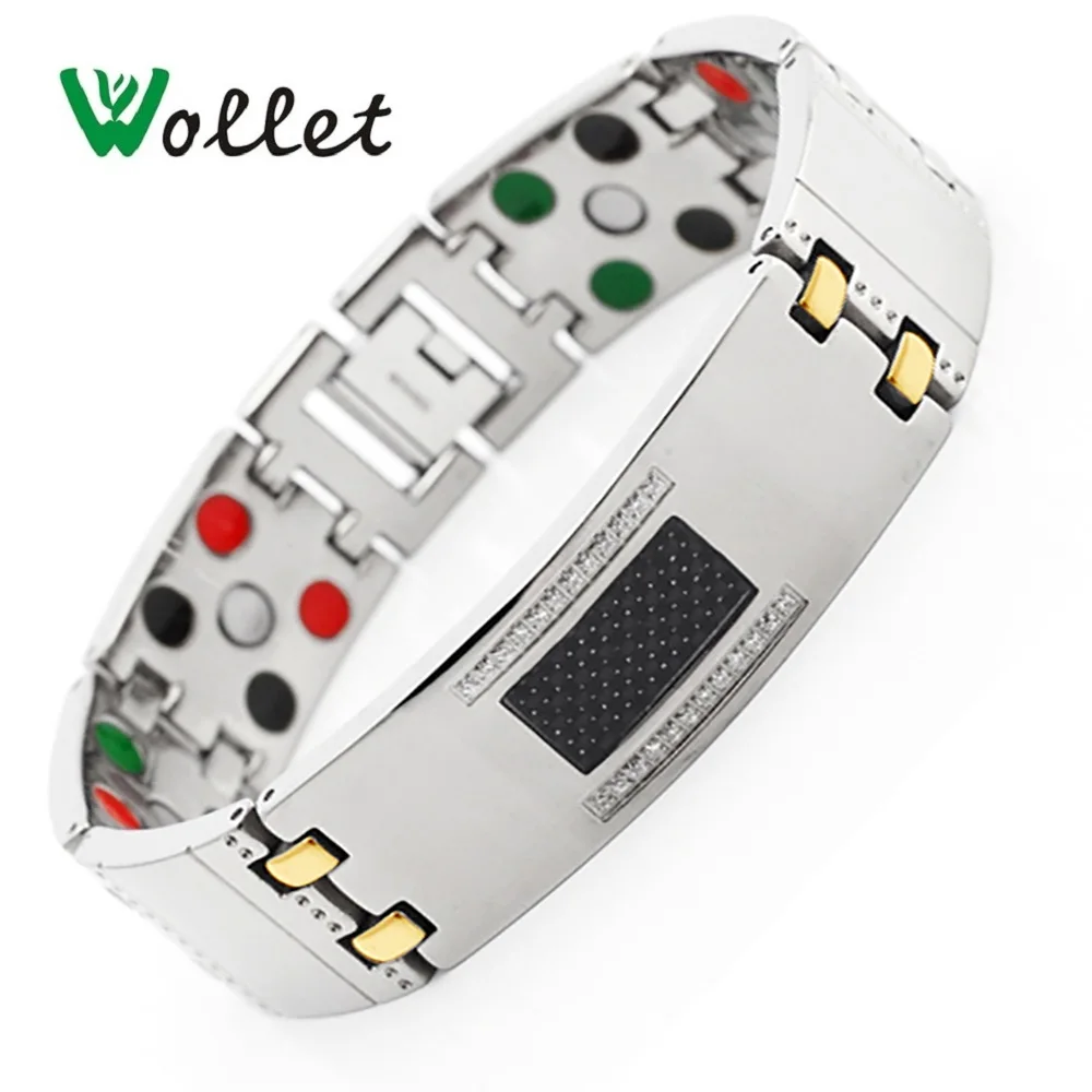 5 в 1 титановый магнитный браслет для мужчин с фианитами|bracelets for|chain braceletbracelet for men |