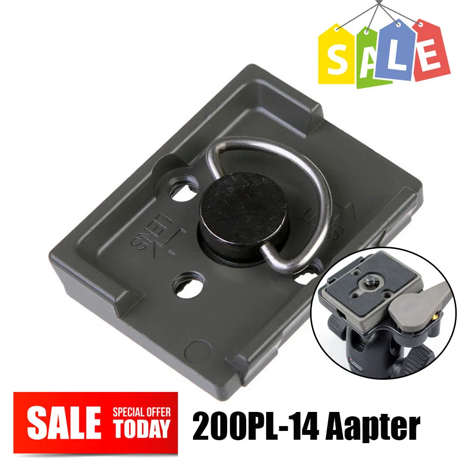 Universal Quick Release Plate 200PL-14 PL Compatible for Manfrotto Bogen 804RC2 496RC 128RC/128RCNAT 141RC/NAT 234RC Tripod Head |