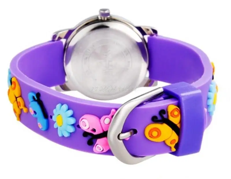 Милые кварцевые часы wдоме с 3d бабочкой роскошные брендовые Водонепроницаемые