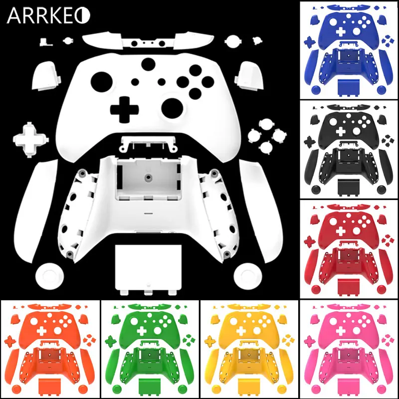 ARRKEO для Xbox One S матовый зеленый Полный пользовательский Корпус чехол кнопка