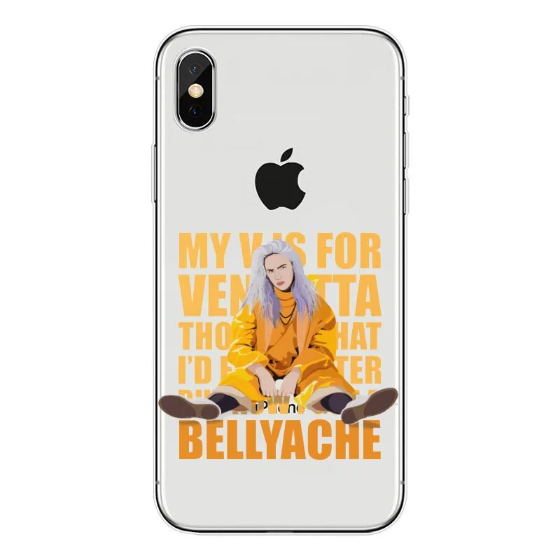 TPU Billie Eilish Халид Радуга blohsh Oceano Olhos ТПУ Macio Caso de Silicone грудь для Тампа корпорация Kenwood пожалуйста, найдите Para o iphone X 5 6 S Plus 7 8 XS MAX - Цвет: TPU
