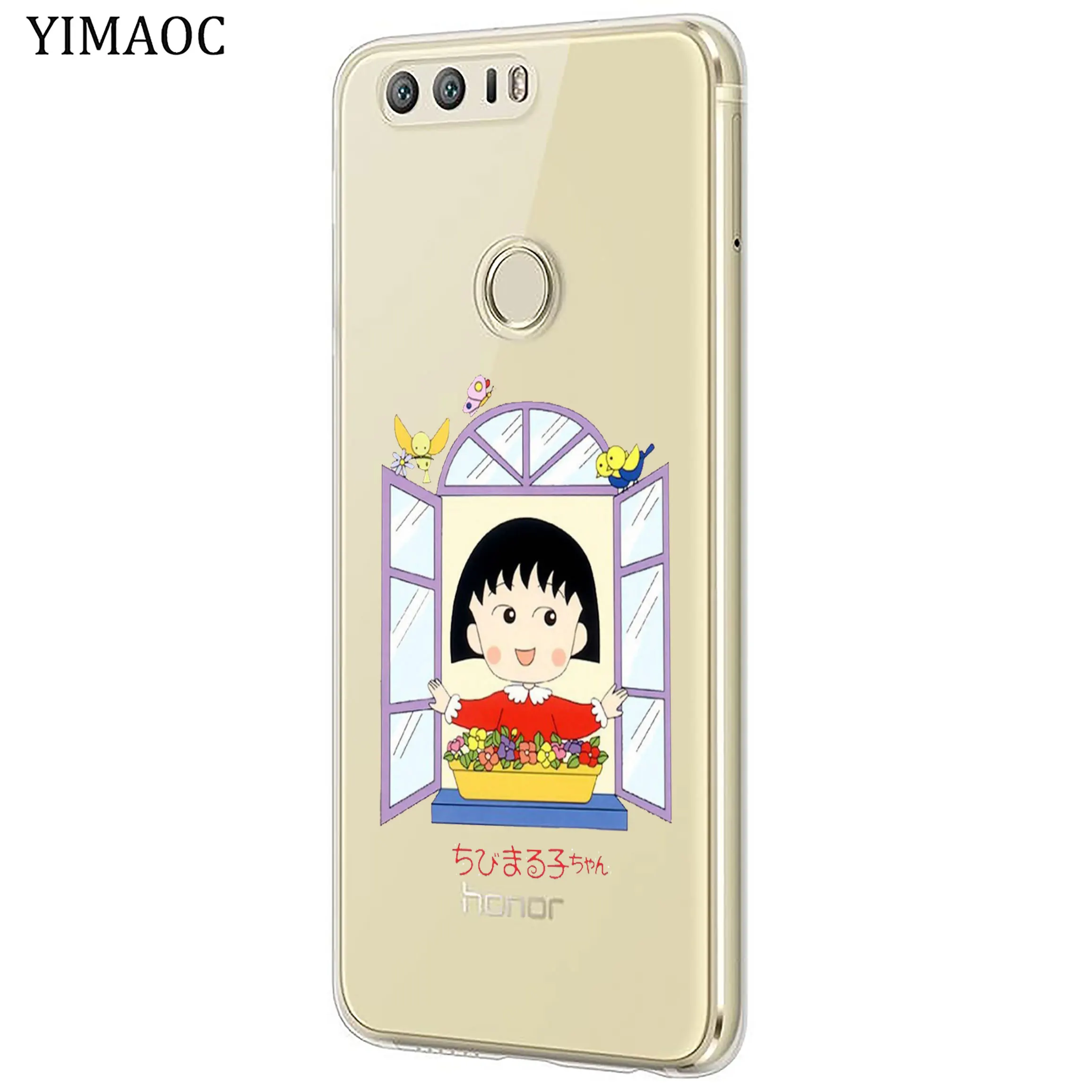 Мягкий чехол YIMAOC Lovely Cherry chibi maruko chan для Huawei Y9 Y7 Y6 Prime 2018 Honor 20 10 9 9X 8C 8X 8 Lite 7X 7C 7A