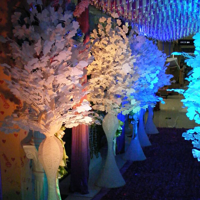 Шелковый цветок искусственное растение листья гинкго для рождества домашнего