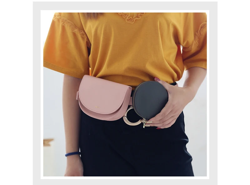 Fanny Pack Для женщин простой Винтаж контраст Цвет сумка на поясном ремне Повседневное съемные регулируемые Сумочка с отделением для монет, спортивная сумка для йоги поясная сумка 140