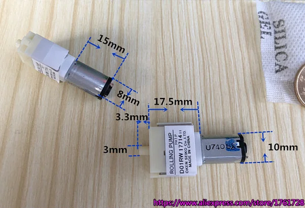 Абсолютно OKEN SEIKO RSP08D 2,5 V воздушный насос 0.09L/мин DC 1,5 V-3 V толщина 8 мм Микро прокатки насос с M20 мотор