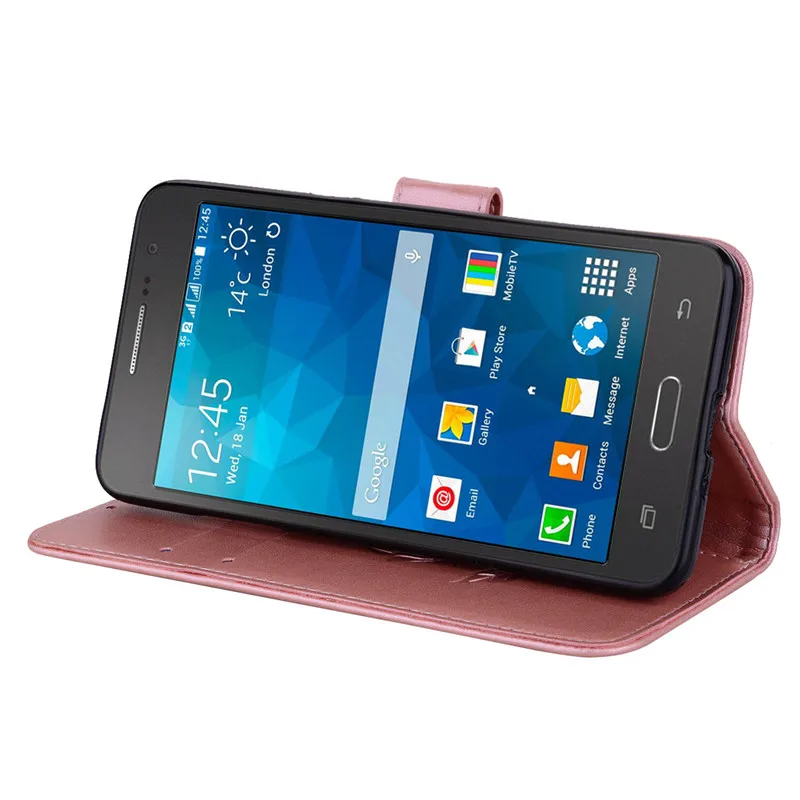Роскошный чехол для samsung Galaxy Grand Prime G530 G530H G531 G531H G531F SM-G531F бумажник чехол с откидной крышкой для телефона с отделениями для карт и держателем
