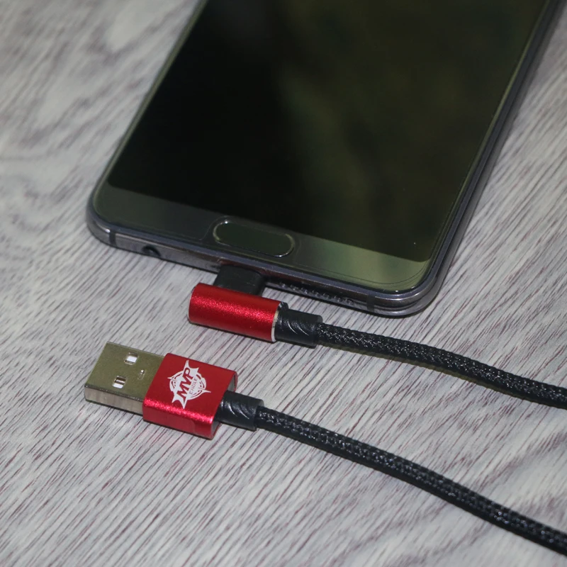 1,2 м USB 3,1 Тип C 90 градусов быстро Зарядное устройство Плетеный данные линии кабель игры для samsung huawei LG в розничной упаковке