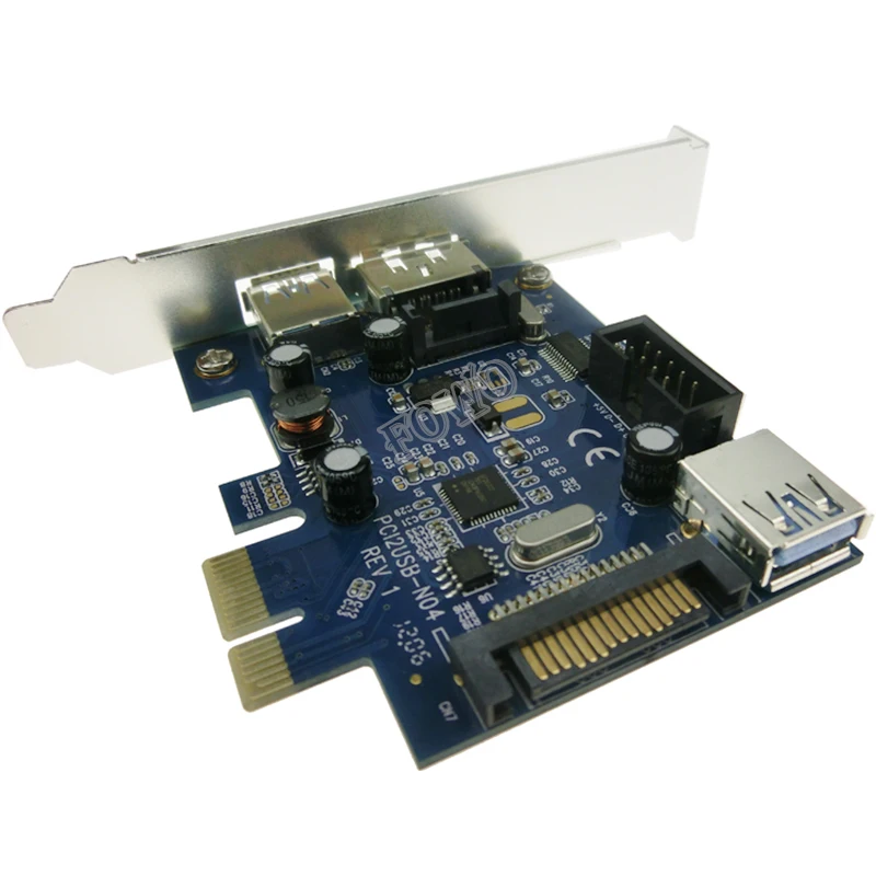 Двойной порт USB 3 0 + блок питания eSATA 9 Pin USB2.0 Гибридный PCI Express контроллер карты|pci