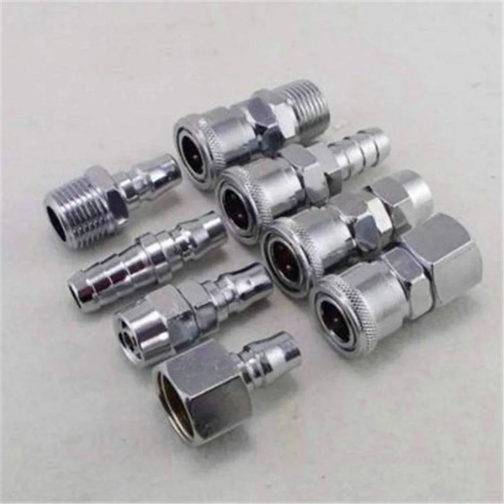 

8 шт 1/8 "PT наружная резьба к 4 мм трубке Push in Connect Прямые Быстрые фитинги