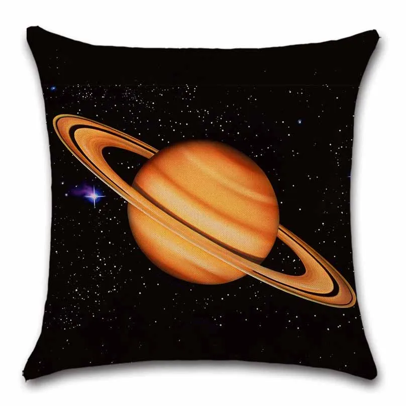 Наволочка с солнечной системой saturn earth украшение для детской спальни подарок