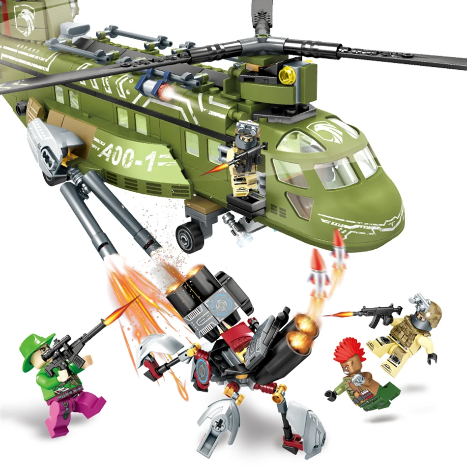 506 шт. Sembo блок Черное золото военные серии строительные блоки Совместимые Legoed