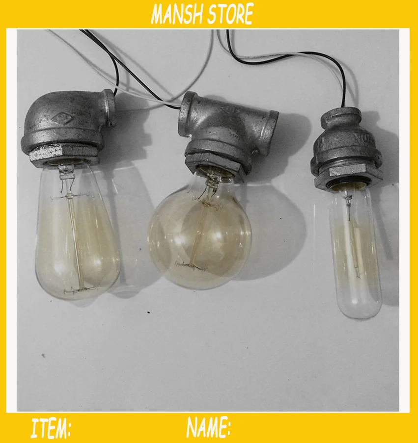 Держатель для лампы в промышленном стиле антикварная железная основа DIY