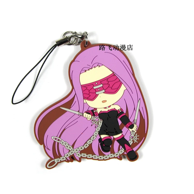 Fate/stay Night фигурку аниме модель Гильгамеш Rider мобильный телефон школьный резиновый