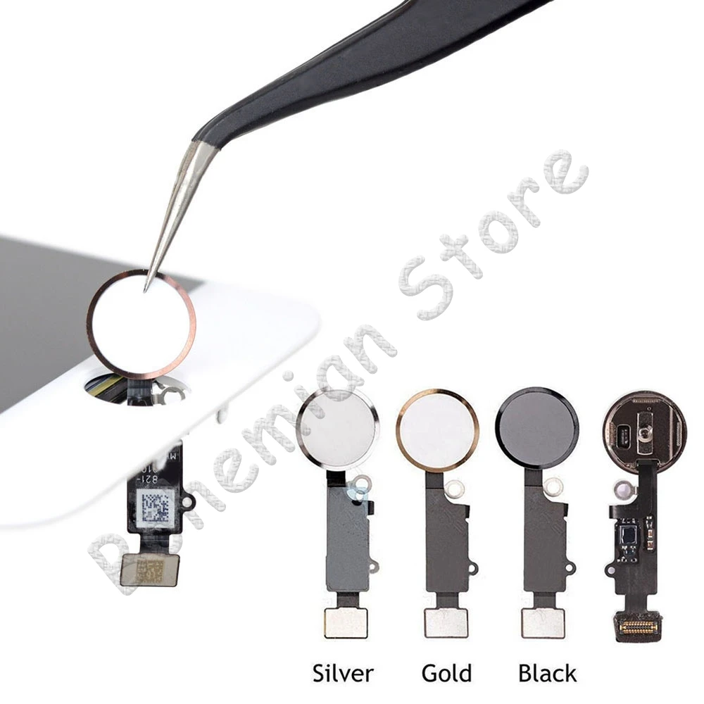 10 шт. для iPhone 5, 5S, SE, 6, 6s, 7, 8 Plus, кнопка домой, отпечаток пальца, гибкий кабель,, разные цвета