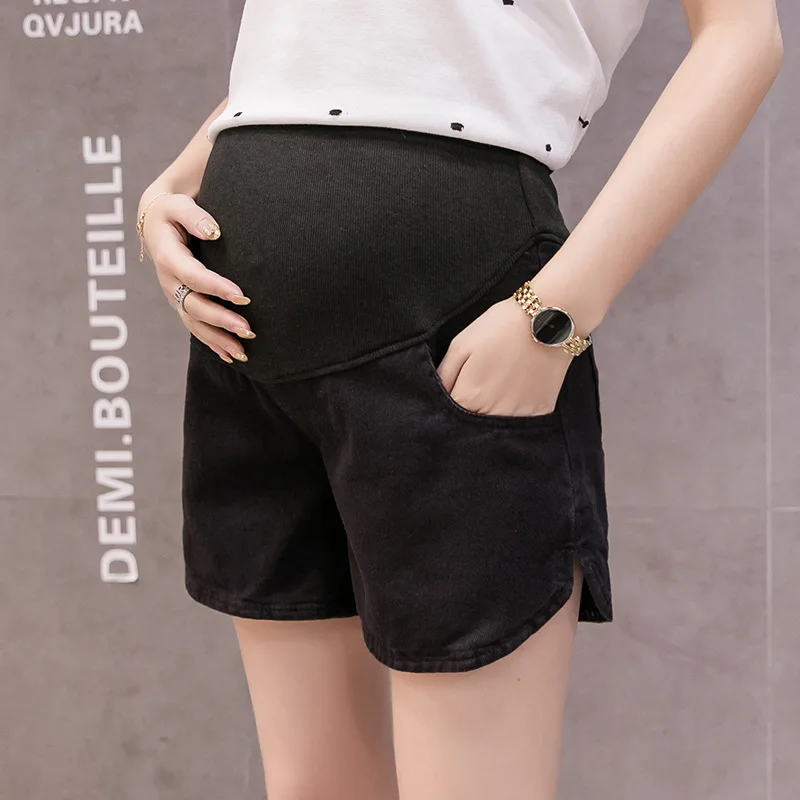 Летние Новые шорты для беременных женщин ежедневные широкие брюки с высокой